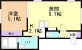 ひばりが丘ハウス B棟の間取り画像
