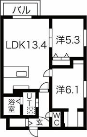 TsCOURT 水車町（ティーエスコートスイシャマチ）の間取り画像