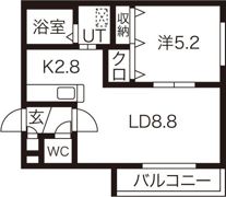 コムズ宮の沢の間取り画像