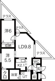 アオアクアN7 （aoakuaN7）の間取り画像