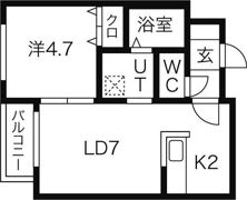 リバージュL38の間取り画像