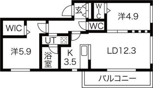 VEINTI ASTRO（ヴェンティアストロ）の間取り画像