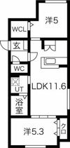 Advantage豊平（アドバンテージ）の間取り画像