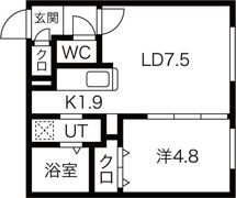 upper village南円山（アッパーヴィレッジ）の間取り画像