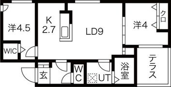 ブランシャール水車町の間取り画像
