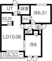 レジデンス琴似 A棟の間取り画像