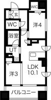 デュオヴェール札幌南5条の間取り画像
