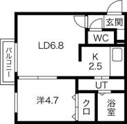 Luna Plaza KOTONI（ルナプラザ琴似）の間取り画像