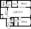 ALPHA南8条の間取り画像