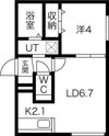 Enchante SHIROISHIの間取り画像