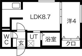 ALPHA厚別南の間取り画像