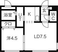 パークスクエア円山公園の間取り画像
