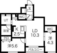 Relate菊水駅前の間取り画像