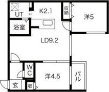 トロワエール南郷の間取り画像