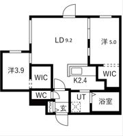 Ts COURT West13（読み:ティーエスコートウェスの間取り画像