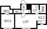 オークルミナス札幌の間取り画像