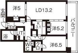 グラティア平岸の間取り画像