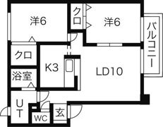 センチュリー澄川Aの間取り画像