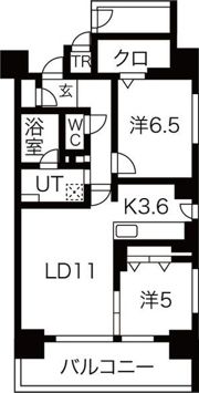 デュオヒルズ札幌Midの間取り画像