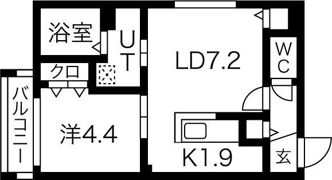 ブランシャールチェレステ鳥居前の間取り画像