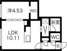ラシュエット南郷通9丁目の間取り画像