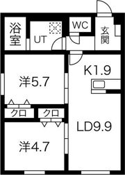 Flan N3の間取り画像