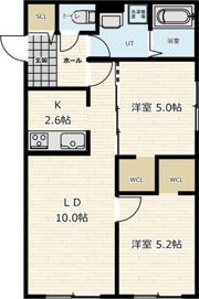 UNIQUS宮の森の間取り画像