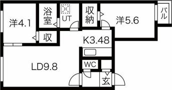 カオン山鼻の間取り画像
