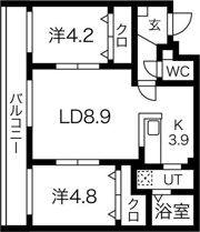 ヴィラNK1の間取り画像