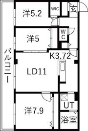 ミュンヘンスクエアII番館の間取り画像