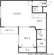 アウリィ平岸の間取り画像