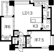 ノヴァ知事公館前の間取り画像