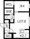 L’eclaireur（レクレルール）の間取り画像