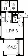 ウルス平岸の間取り画像