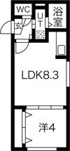 サニーパレス大通東の間取り画像