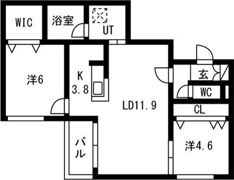 Angelic Village南23条（エンジェリックヴィレの間取り画像