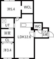 Bell Court発寒南 （ベルコート発寒南）の間取り画像