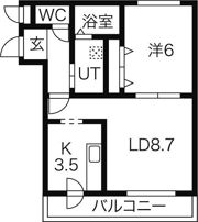 ディアコート山の手の間取り画像