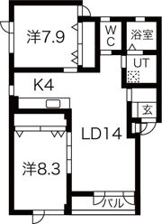 フラッツJuJuの間取り画像