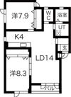 フラッツJuJuの間取り画像