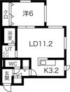クラリス麻生の間取り画像