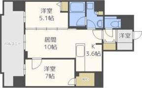ライオンズ札幌中央レガシアの間取り画像