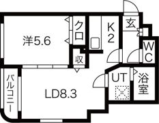 平岸スクエア21の間取り画像