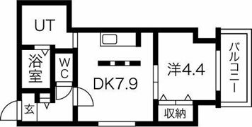 ブランシャールALAIN北18条の間取り画像