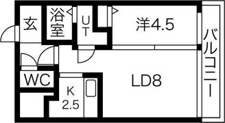 アムール麻生の間取り画像
