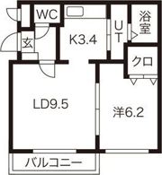 クローバー西麻生の間取り画像