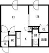 DAITO residence 中央区役所前の間取り画像