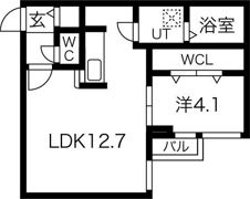 NS ASABU（旧サムティ麻生）の間取り画像