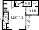 casaAT平岸2ndの間取り画像
