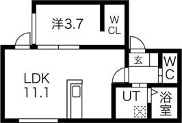 ベルツリーN19の間取り画像